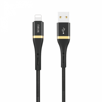 USB-кабель Wiwu ED-100 Elite Data 2.4A для подключения к Lightning (1,2 метра) - черный