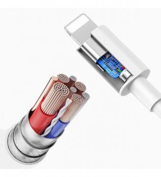 Кабель WiWU G90 20W USB-C - Lightning (белый)