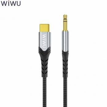 Аудиокабель AUX 3,5mm - Type-C WiWU YP03 Cable Black