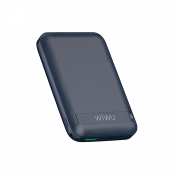 Внешний аккумулятор WiWU Snap Cube Magnetic Wireless Charger Power Bank 10000mAh Blue