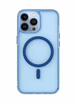 Защитный чехол для смартфона WIWU Crystal Magnetic Phone case for IP14/6.1'' MCC-101" Transparent Blue