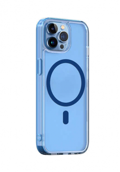 Защитный чехол для смартфона WIWU Crystal Magnetic Phone case for IP14/6.7'' pro Max Transparent Blue