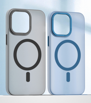 Защитный чехол для смартфона "Ultra Thin Frosted phone case for IP14/ 6.1" Transparent Blue