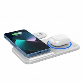 Магнитное беспроводное зарядное устройство I WiWU Wi-W020 складное, 3 в 1 для iPhone, iWatch, AirPods
