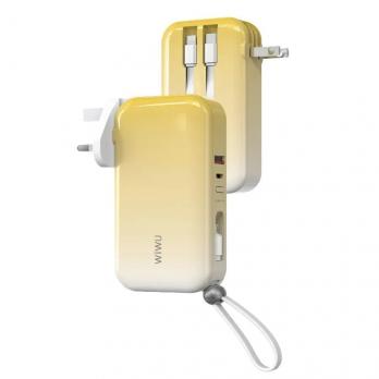 Зарядное устройство с функцией Power Bank на 10000 мАч, 3 в 1 US+UK+EU 22.5 Вт I WiWU JC-23