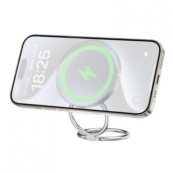 Беспроводное магнитное зарядное устройство с функцией подставки 3в1 I WiWU Wi-W027 для iPhone, iWatch, AirPods