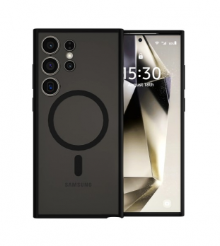 Накладка для Samsung Galaxy S24 Ultra Magsafe Wiwu матовая черная