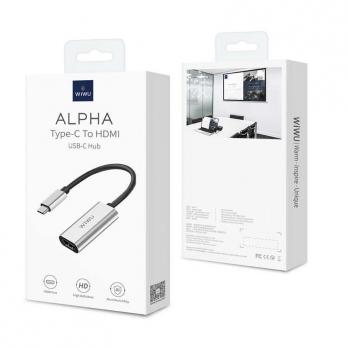 Переходник WiWU Alpha Type C to HDMI Adapter (Grey)