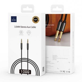 Аудиокабель WiWU YP01 AUX 3,5mm Audio Cable (Black)