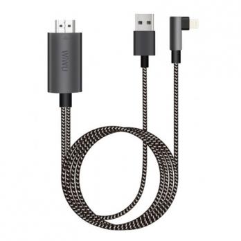 Кабель WiWU HDMI to Lightning + USB Cable X7 (Grey)