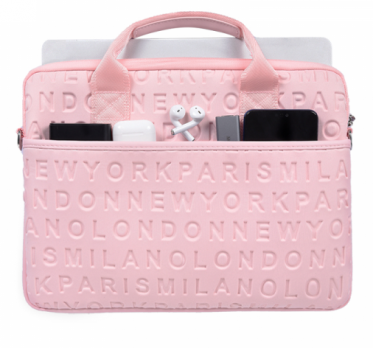 Ручная сумка WiWU Vogue Laptop Slim Bag 13,3" с ремешком (Pink)