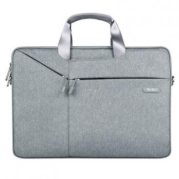 Сумка для ноутбука WiWU Gent Business Handbag 17" (Light Grey)