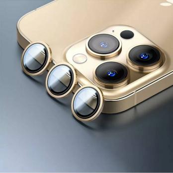 Защита объектива WiWU Lens Guard Easy Install Protects Lenses для iPhone 13 Pro/13 Pro Max Gold