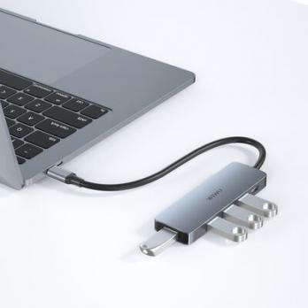Хаб Wiwu Alpha A541BC 5 в 1 USB-накопителе Type-C мощностью 60 Вт с поддержкой зарядки Pd