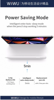  Стилус WiWU Pencil Pro (update one with 4 LED) White